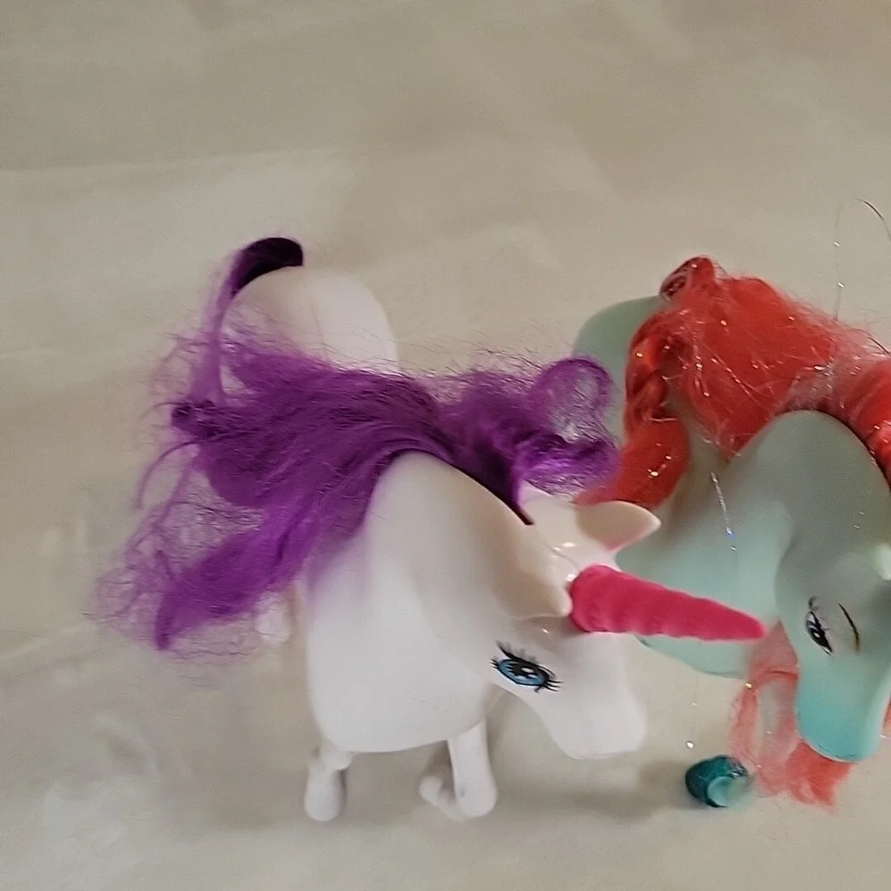 2 Disney Princess Ariel Barbie Shimmer Royal Horse Little Mermaid Pink & Purple